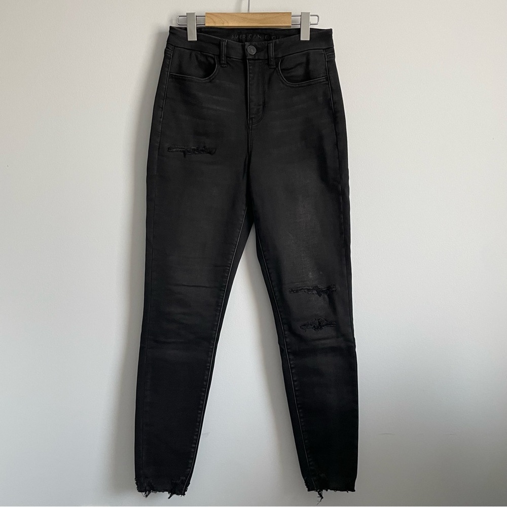 American Eagle Stretch High Rise Skinny Jeans - Size 6 Long